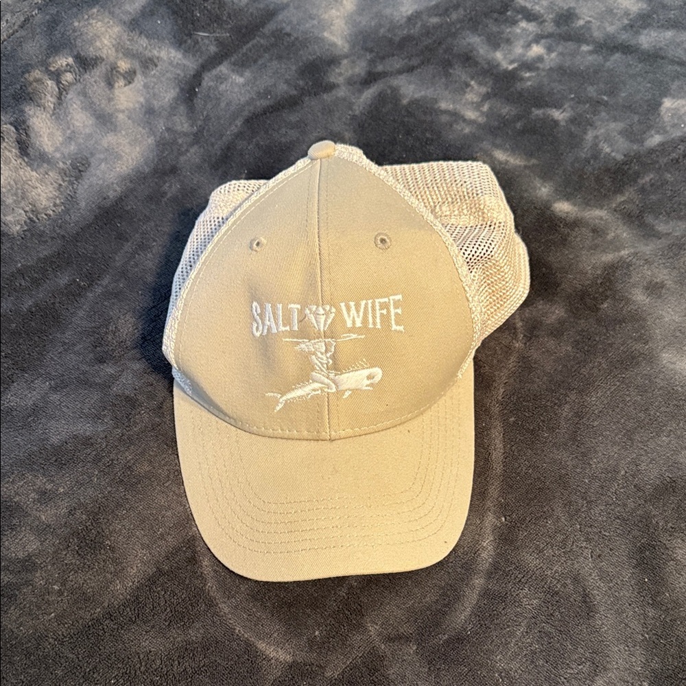Salt Wife Tan Mesh Cap